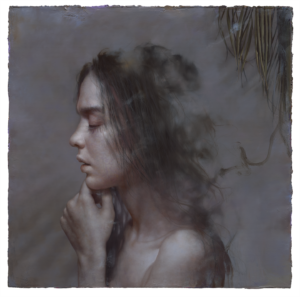 曙畫廊 Elighten Gallery -樹下的祈禱者The prayer under the tree-油彩畫布-Oil on the canvas-92X92cm-2021